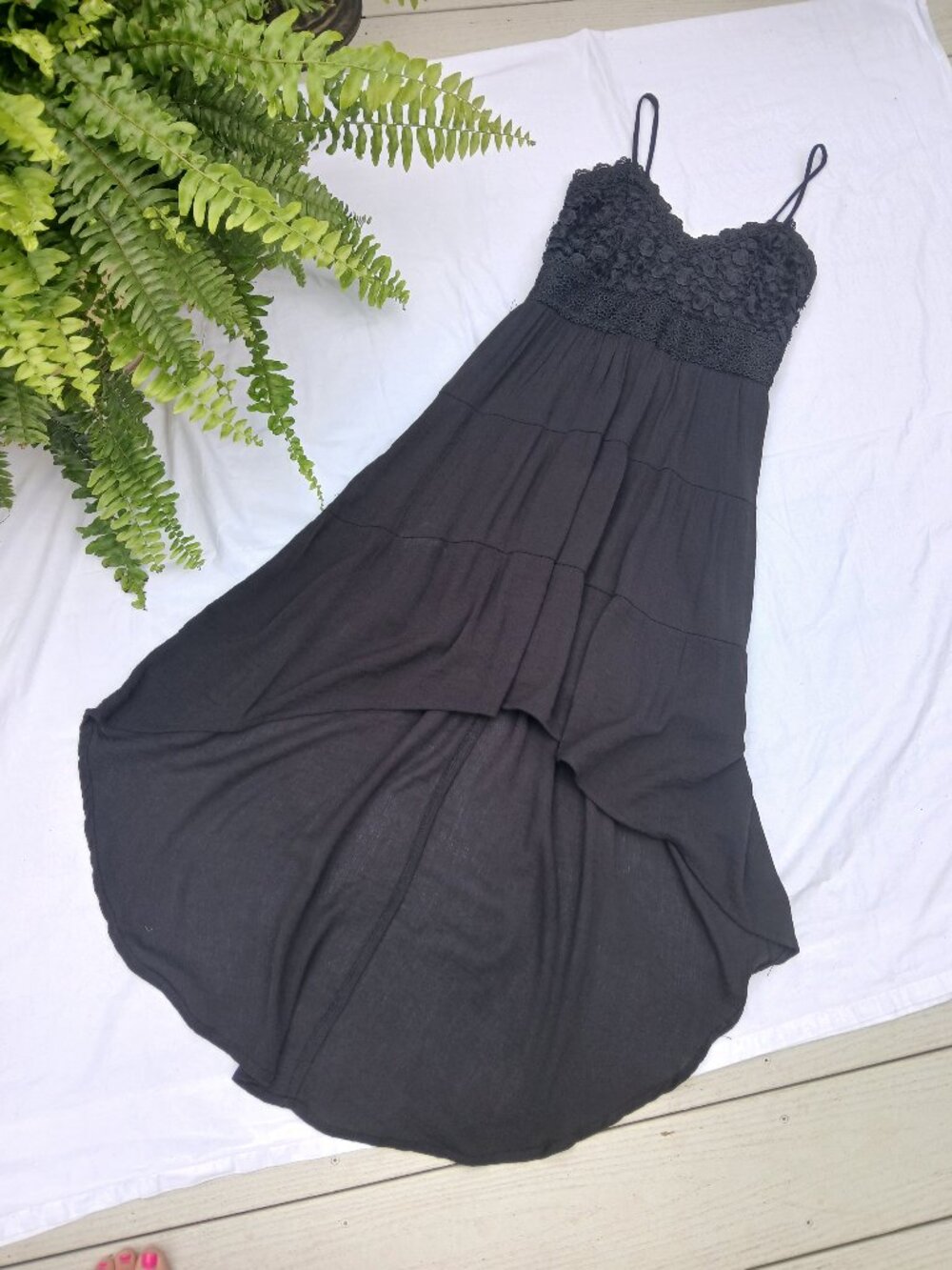 No Boundaries Elegant Black Lace Top (Junior's size small 3-5)